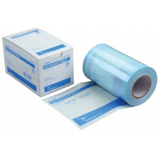 Tubing Sterilization Roll Cardinal Health™ Ethylene Oxide (EO) Gas / Steam 6 Inch X 100 Foot Transparent / Blue Heat Seal Paper / Film (1/RL 10/CS) by Cardinal  ID T90006